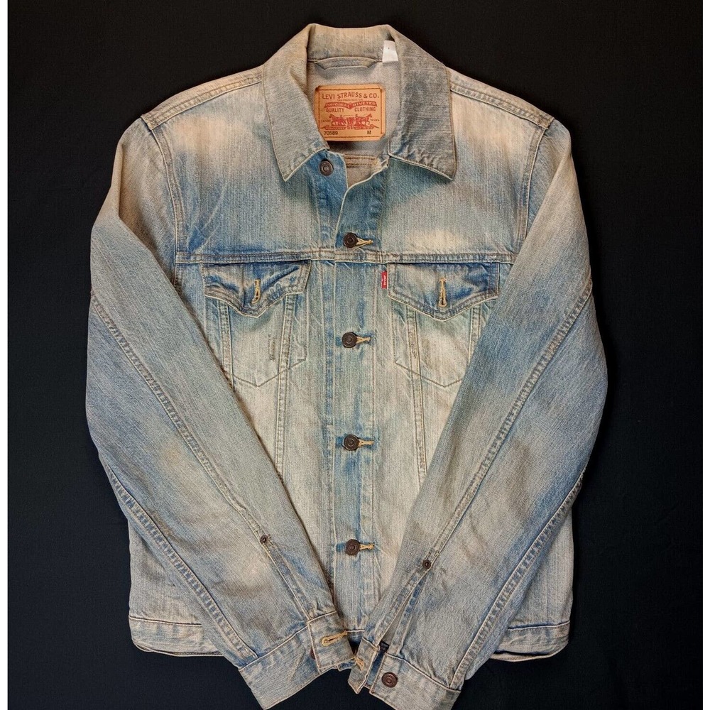 Levi's Classic Mens Trucker Jean Jacket 70589 Cotton Washed Blue Medium (2010)